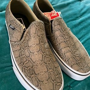 BRAND NEW snakeskin vans